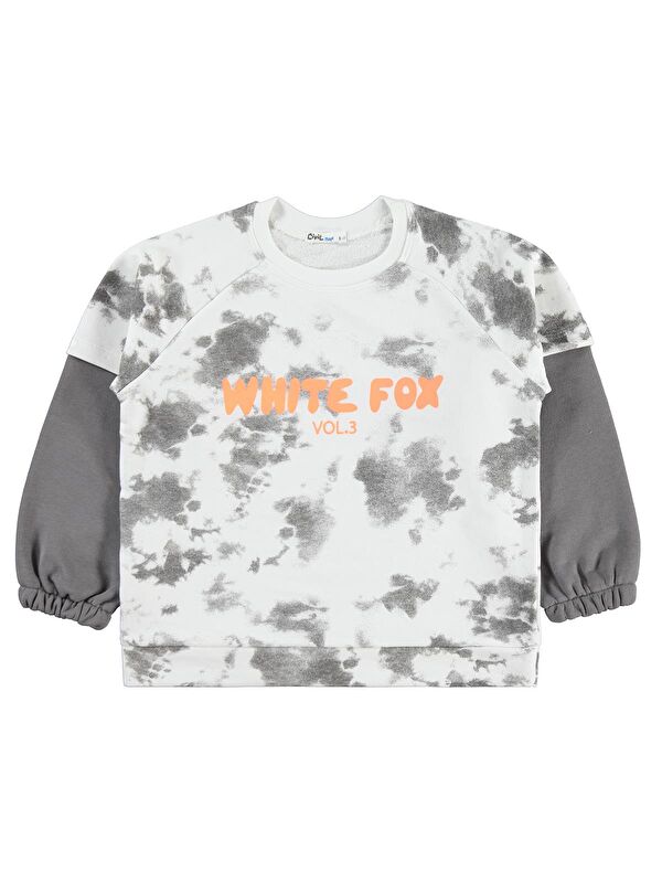 Civil Boys Whıte Fox Baskılı 6-9 Yaş Sweatshirt - Gri 8-9 Yaş