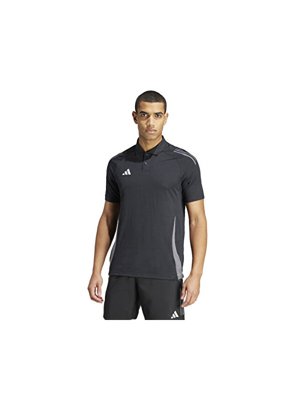 Adidas Tiro24 C Polo Erkek Futbol Polo Yaka Antrenman Tişörtü IJ8344 Siyah