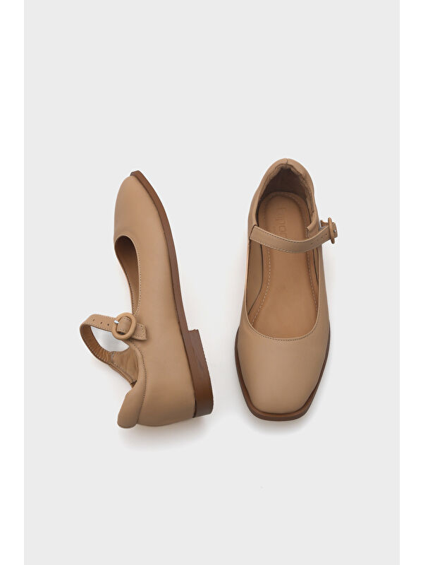 Beth Hakiki Deri Mary Jane Kadın Ayakkabı - Görsel 6