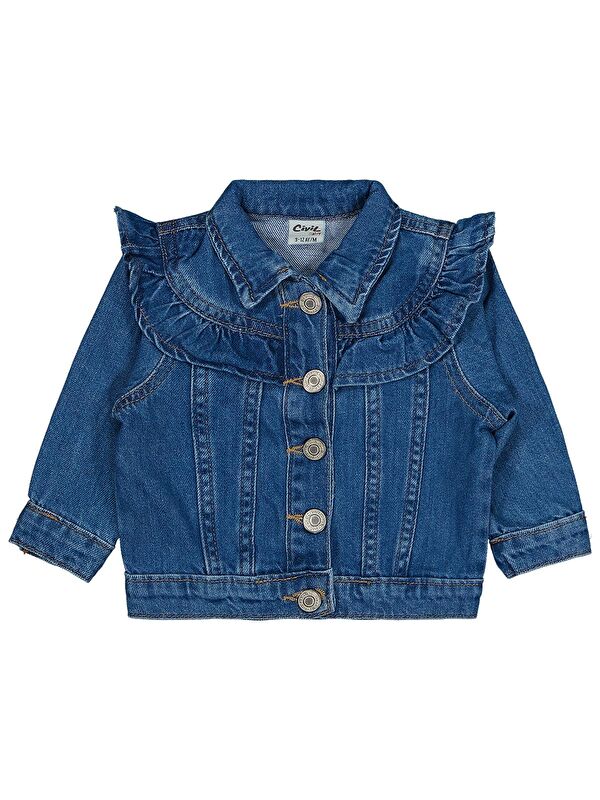 Civil Baby Basic 9-18 Ay Ceket - Mavi 12-18 Ay