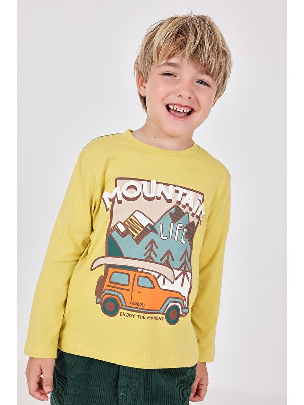 Boboli Erkek Çocuk Araç Baskılı Tshirt