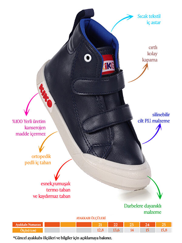 Garf Günlük Cırtlı Erkek Bebek Bot Ayakkabı - Görsel 3