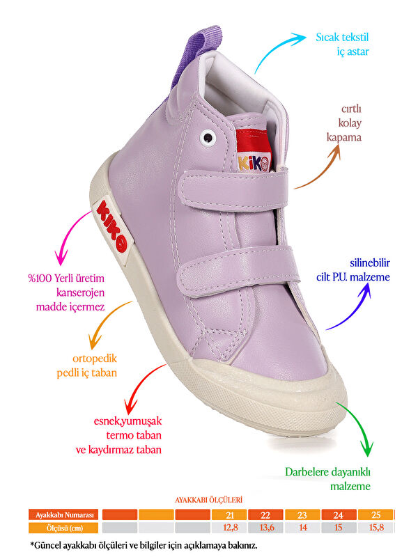 Garf Günlük Cırtlı Kız Bebek Bot Ayakkabı - Görsel 3