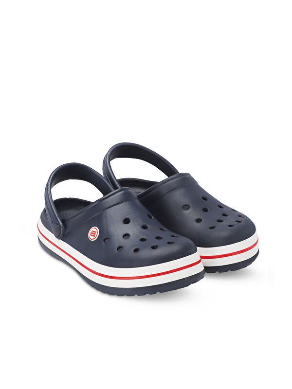 EVA Kadın Terlik Lacivert / Kırmızı - Görsel 3