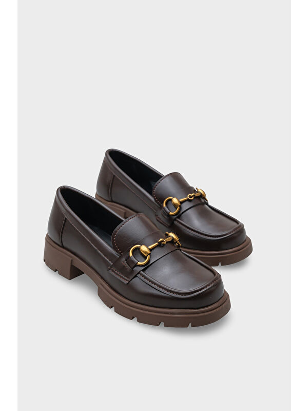 Jessie Trak Tabanlı Metal Tokalı Kadın Loafer - Görsel 3