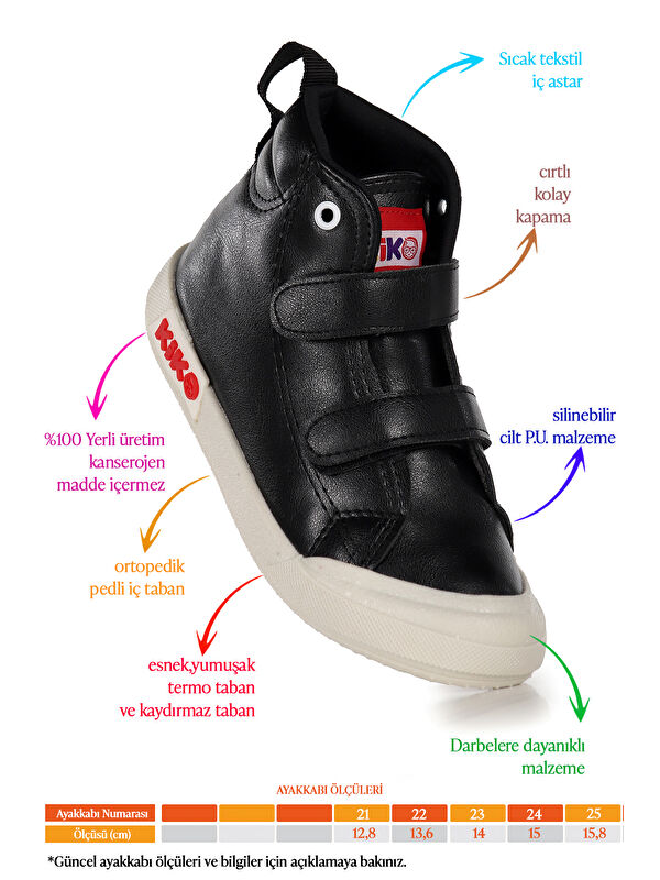 Garf Günlük Cırtlı Erkek Bebek Bot Ayakkabı - Görsel 3