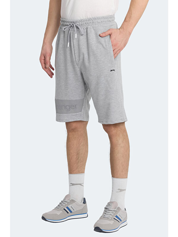 SLAZENGER NUKA Erkek Cepli Kapri Gri Şort
