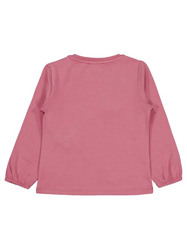 Civil Girls Kelebek Nakışlı 2-5 Yaş Sweatshirt - Pembe 5-6 Yaş