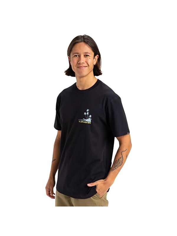 Quiksilver Ev Comp Logo Erkek Mavi Tişört