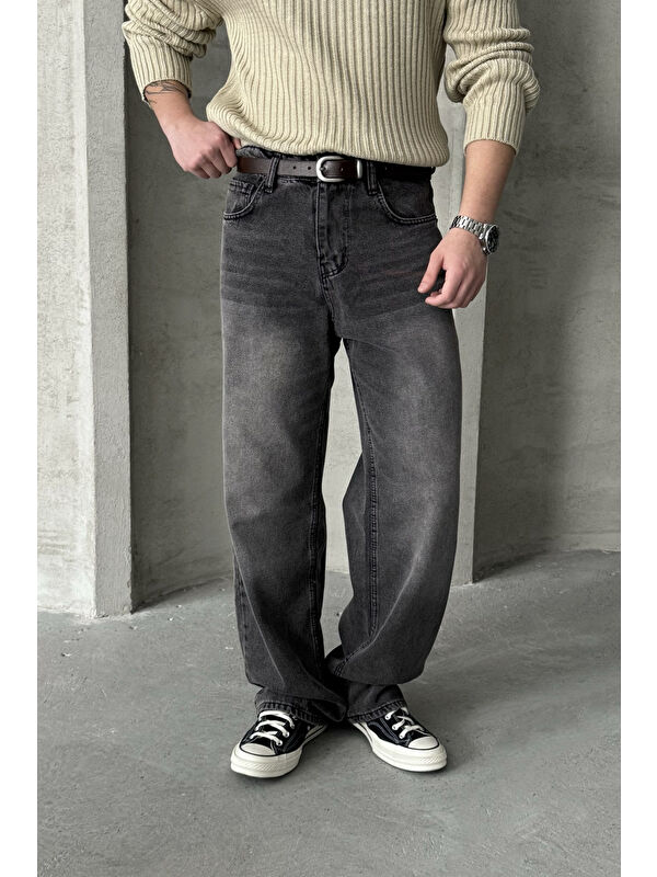 HYMAN Erkek Ekstra Baggy Jean Pantolon