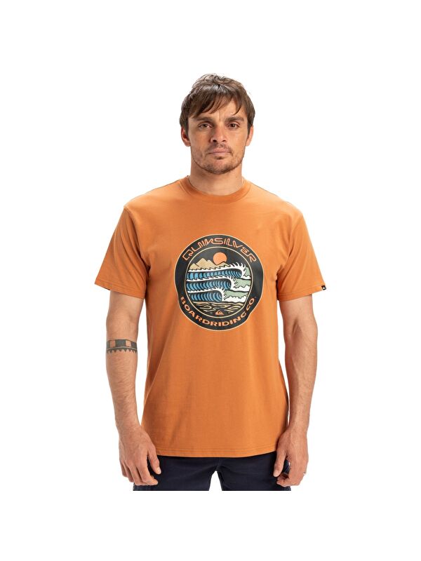 Quiksilver Retro Fade Erkek Mor Tişört