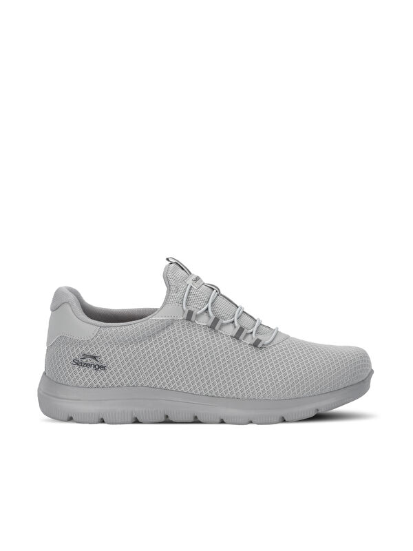 SLAZENGER FLEX FIT I Erkek Büyük Beden Gri Koşu & Yürüyüş Spor Ayakkabısı