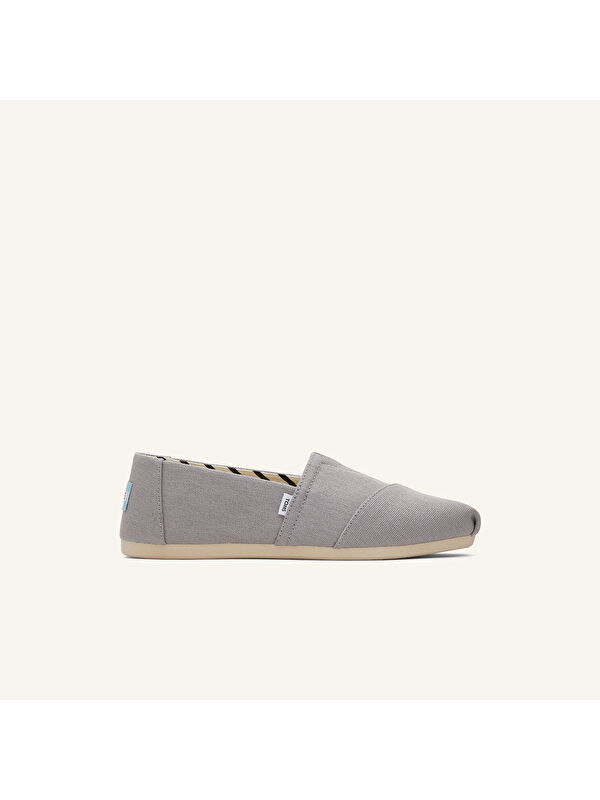 Toms Gri Toms Espadril Alpargata Kadın 10020858 Classic Recycled Pamuk Canvas Drizzle Grey
