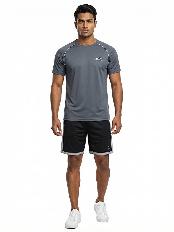ORENDAHİLL ORENDAHILL Erkek Spor Tişört Hızlı Kuruyan Esnek Regular Fit Reglan Biyeli Activewear