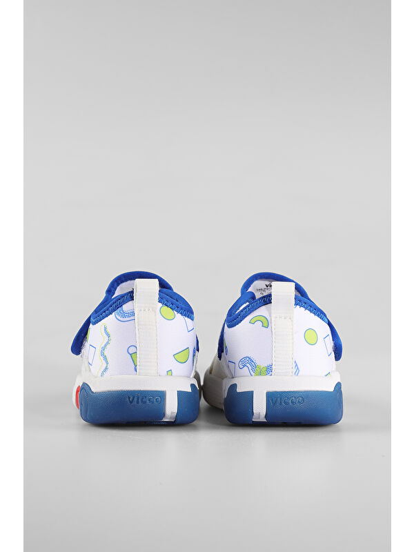 Sort Işıklı Erkek Bebek Beyaz/Saks Mavi Spor Ayakkabı - Görsel 6