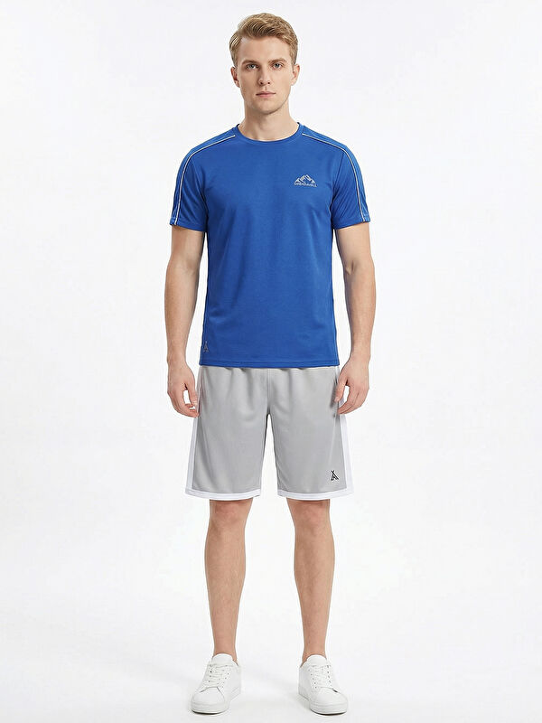 ORENDAHİLL ORENDAHILL Erkek Spor Tişört Hızlı Kuruyan Esnek Regular Fit Trim Detaylı Activewear