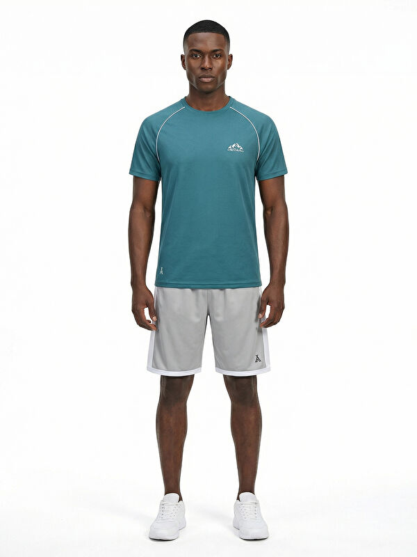 ORENDAHİLL ORENDAHILL Erkek Spor Tişört Hızlı Kuruyan Esnek Regular Fit Reglan Biyeli Activewear