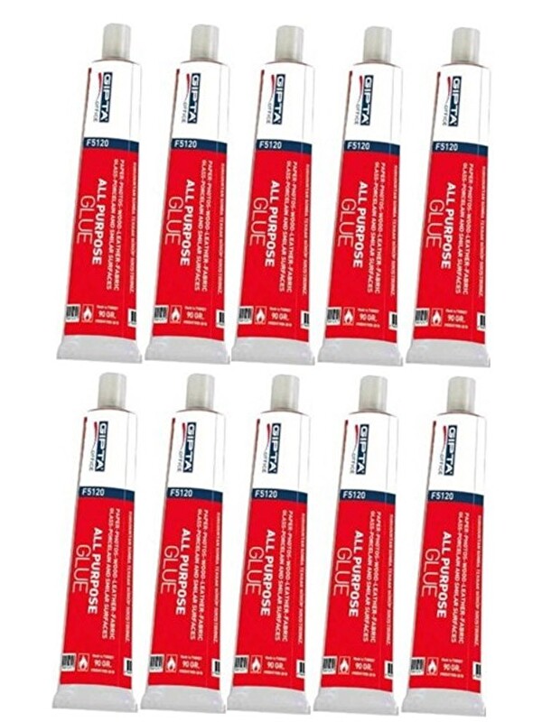 Artlantis Sıvı Yapıştırıcı 90 Gr Tüp Gıpta Çok Amaçlı Kuvvetli Yapıştırıcı 10 Adet Okul Büro Yapıştırıcısı Kağ