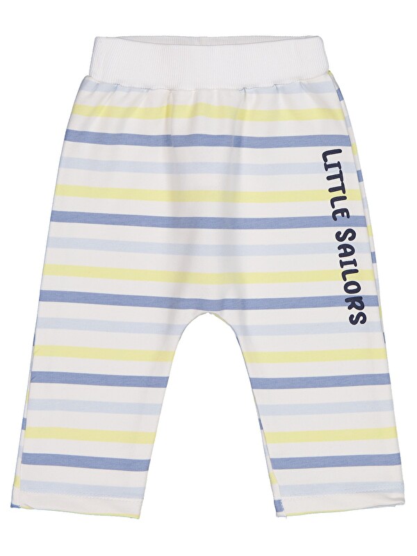 Civil Baby Little Sailors Baskılı 6-18 Ay Tek Alt Bebe - Kırık Beyaz