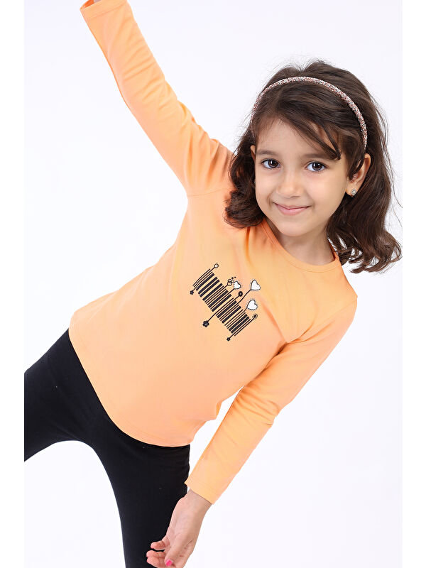 Toontoykids Kız Çocuk Baskılı Tişört