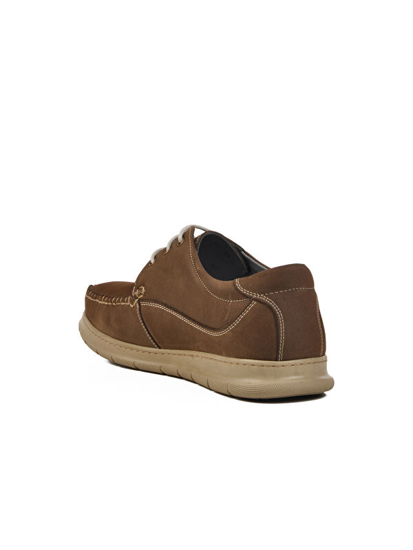 Gri Nubuk Hakiki Deri Erkek Casual Ayakkabı 126 M - Görsel 5