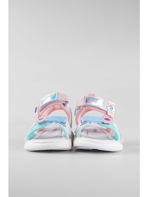 Arial Hafif Kız Okul Öncesi Pudra Sandalet - Görsel 6