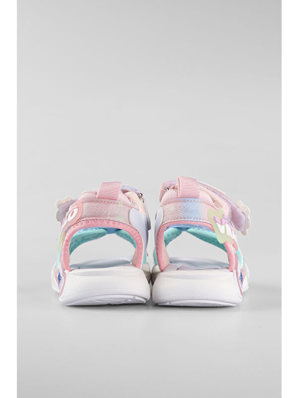 Arial Hafif Kız Okul Öncesi Pudra Sandalet - Görsel 7