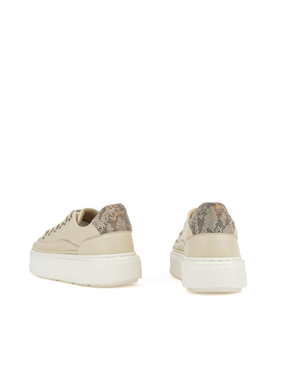 Kadın Hakiki Deri Sneaker 1511035Z6200 Krem - Görsel 4