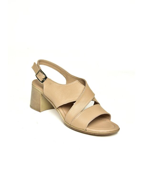 P5554519 Bej Kadın Sandalet - Görsel 6
