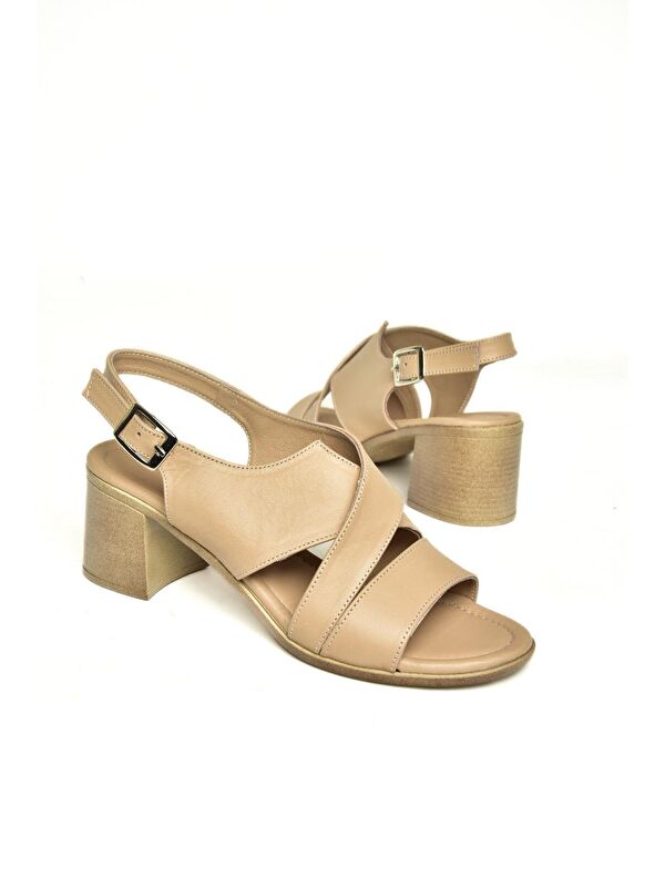 P5554519 Bej Kadın Sandalet - Görsel 7