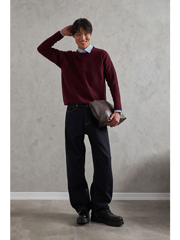 HYMAN Erkek Ekstra Baggy Jean Pantolon