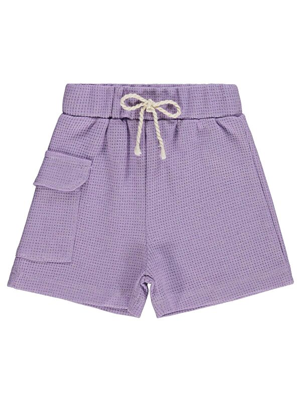 Civil Baby Düz Cepli 6-18 Ay Şort - Lila 6-9 Ay