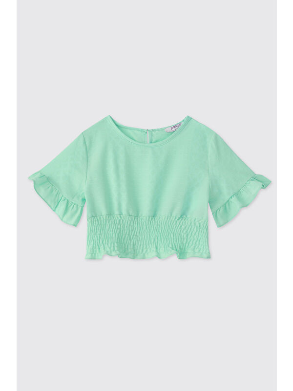 Panço Kız Çocuk Mint Bluz