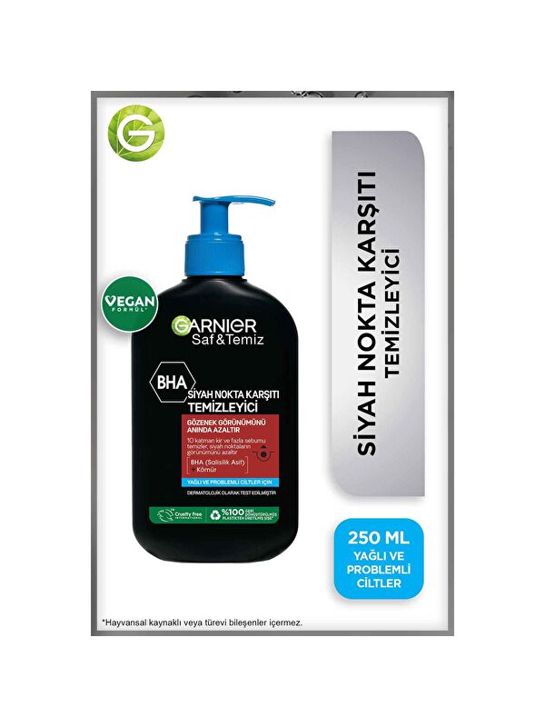 GARNIER Saf & Temiz Siyah Nokta Karşıtı Temizleyici 250 ml