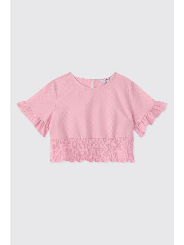 Panço Kız Çocuk Pembe Bluz
