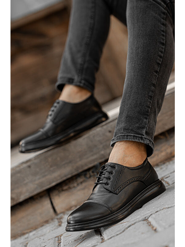 D0235 Günlük Ortopedik Erkek Klasik Ayakkabı - Görsel 4