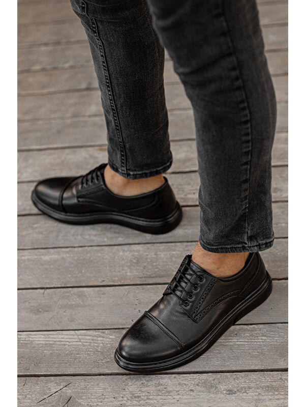 D0235 Günlük Ortopedik Erkek Klasik Ayakkabı - Görsel 5