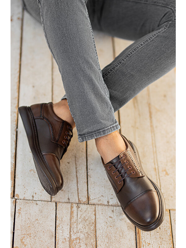 D0235 Günlük Ortopedik Erkek Klasik Ayakkabı - Görsel 4