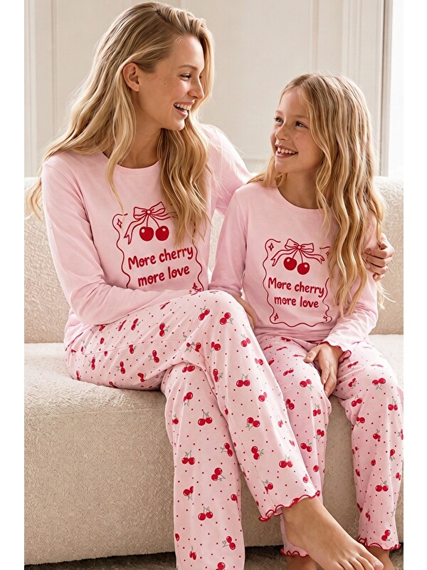 Siyah İnci Pamuklu Elastanlı Örme Pijama Takım26241168