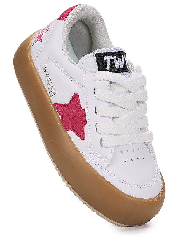 Rida Günlük Bağcıklı Kız Çocuk Spor Ayakkabı - Görsel 2