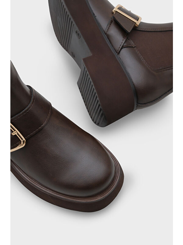 Gennie Yuvarlak Burunlu Yandan Trak Tabanlı Kadın Bot - Görsel 4