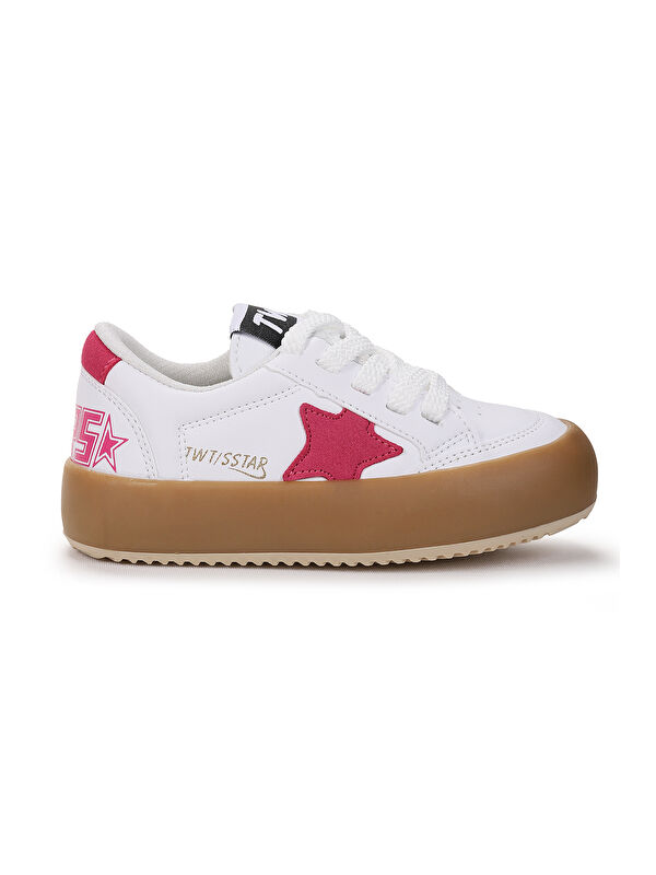 Rida Günlük Bağcıklı Kız Çocuk Spor Ayakkabı - Görsel 4