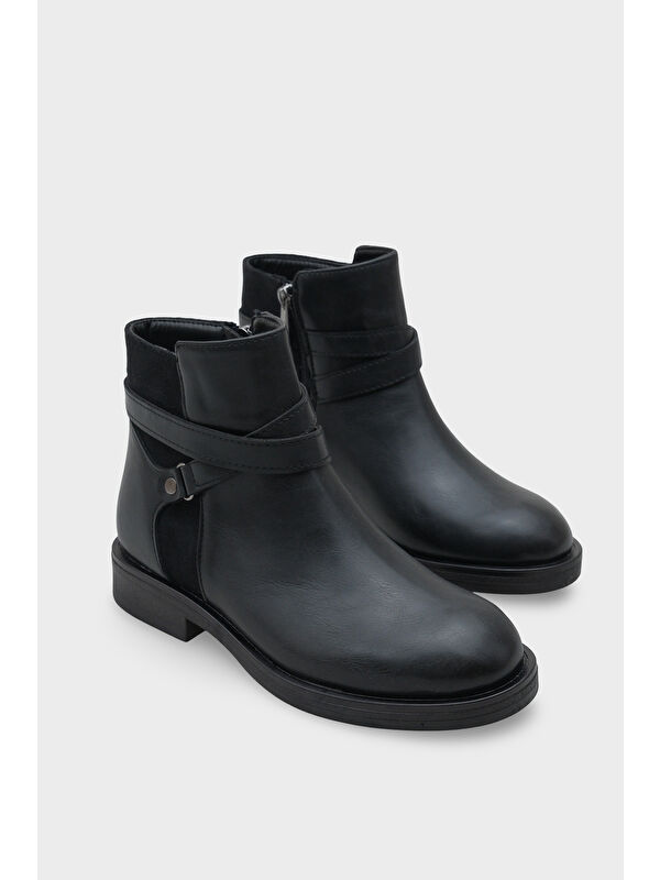 Tory Yandan Fermuarlı Kadın Bot - Görsel 3