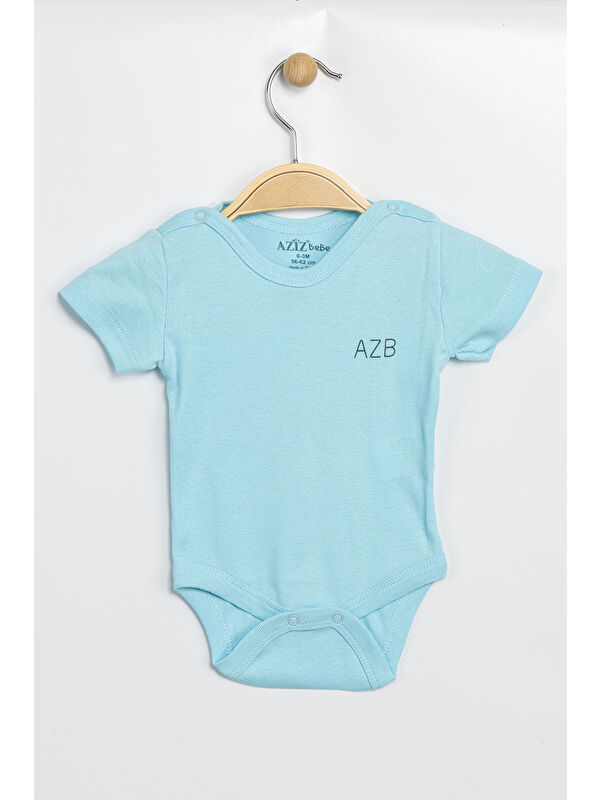 AZİZ BEBE Erkek Kız Bebek Çıtçıtlı % 100 Pamuk Body & Zıbın