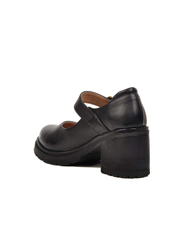 Siyah Topuklu Kadın Casual Ayakkabı 572403 Z - Görsel 5