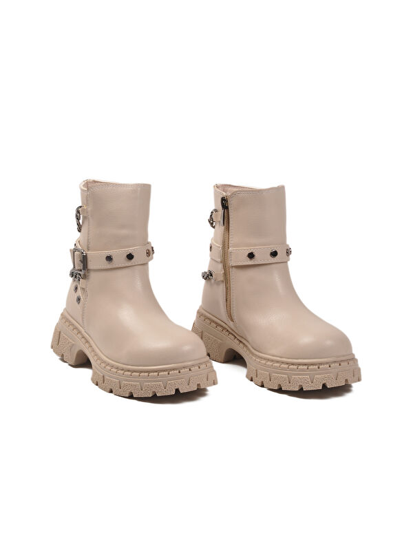 Bej İçi Polarlı Kaymaz Kız Çocuk Bot Dante F - Görsel 4