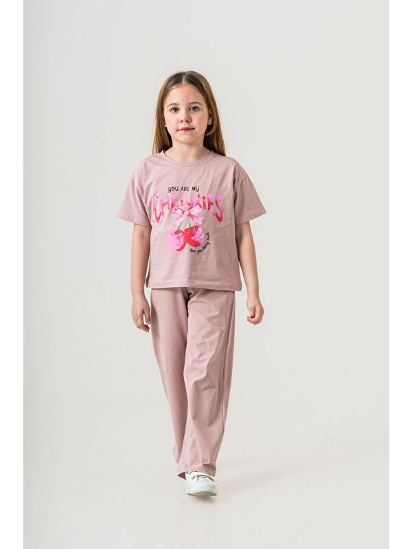 Myhanne Cherries Baskılı Kız Çocuk Takım 035