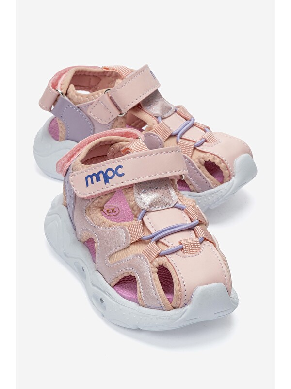 Mnpc Unisex Bebek Pudra Işıklı Anatomik Hafif Günlük Sandalet