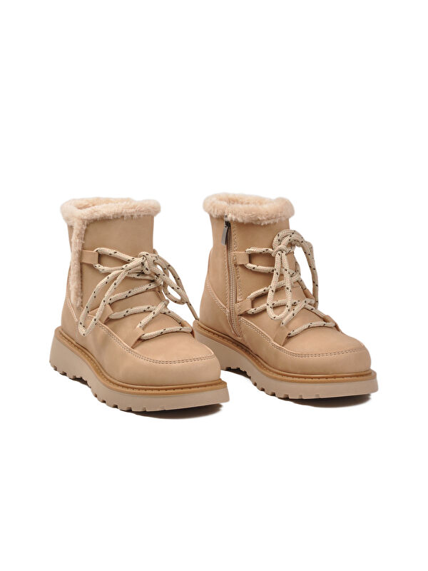 Bej İçi Polarlı Kaymaz Kız Çocuk Bot Lina F - Görsel 4