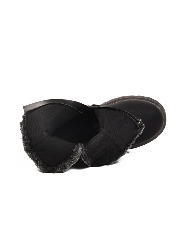 Siyah İçi Polarlı Kaymaz Kız Çocuk Bot Buckle F - Görsel 5